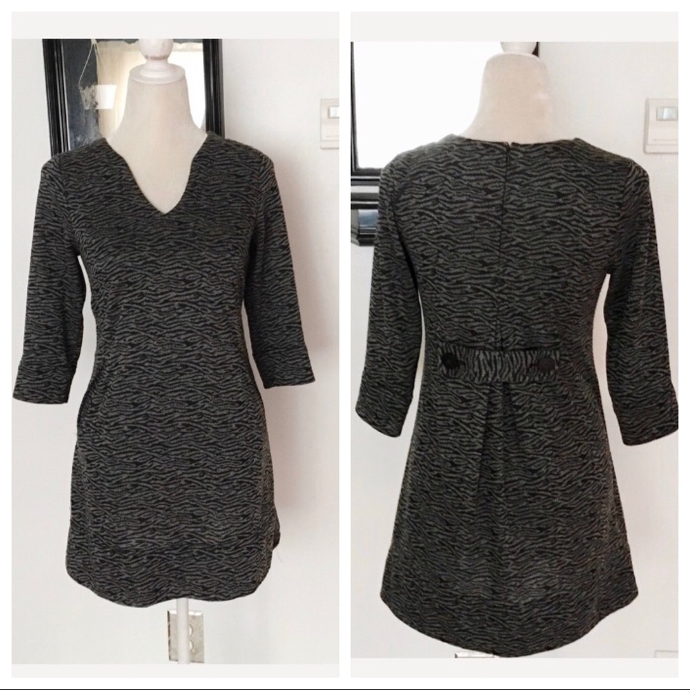 Essentials by abs Gray Black Dress Size XS